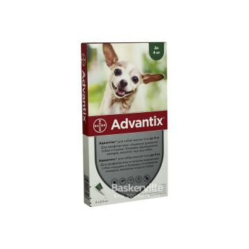 Краплі від бліх та кліщів Bayer Advantix для собак до 4 кг (1 піпетка)